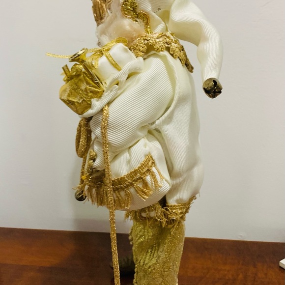 12” Father Christmas Gorgeous in Gold/White - Picture 3 of 13